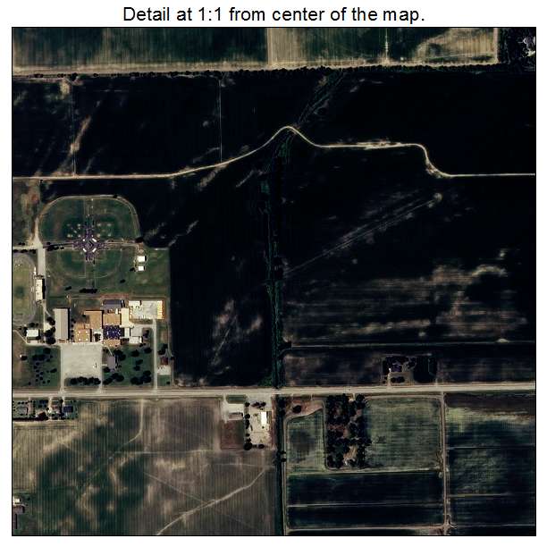 Osceola, Arkansas aerial imagery detail