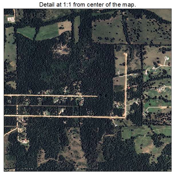 Oxford, Arkansas aerial imagery detail