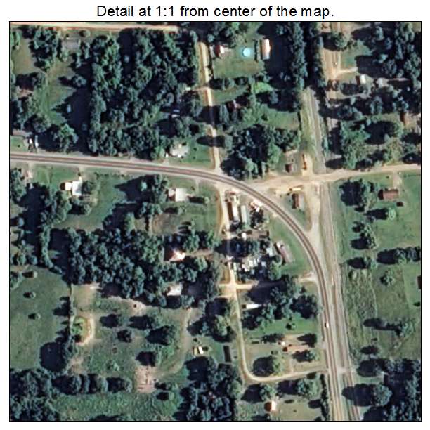 Ozan, Arkansas aerial imagery detail