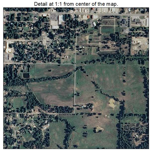 Paris, Arkansas aerial imagery detail