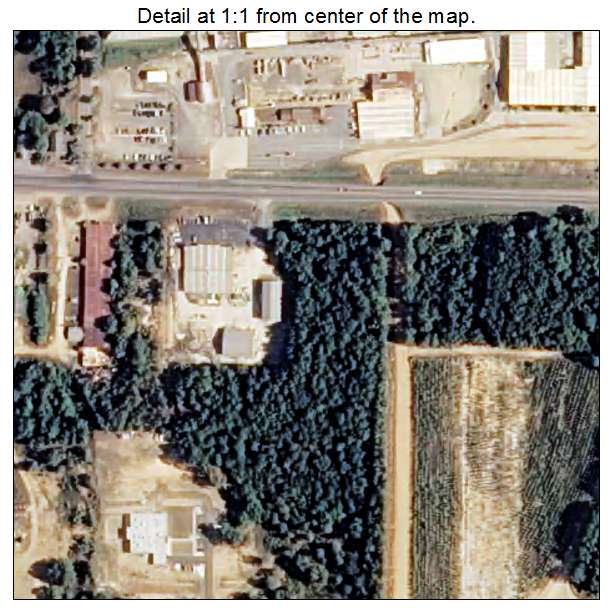Perla, Arkansas aerial imagery detail