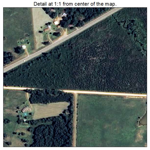 Perrytown, Arkansas aerial imagery detail