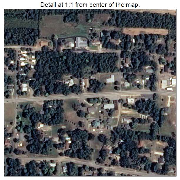 Plumerville, Arkansas aerial imagery detail