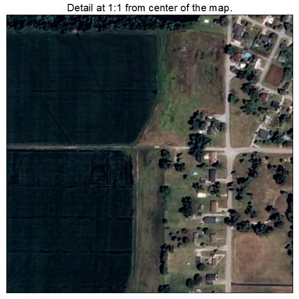 Portia, Arkansas aerial imagery detail