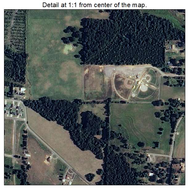 Pottsville, Arkansas aerial imagery detail