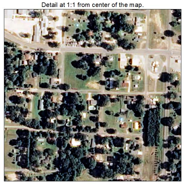 Poyen, Arkansas aerial imagery detail