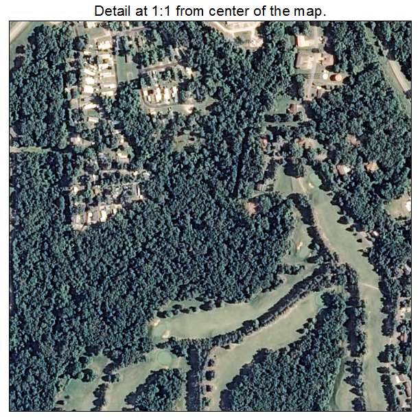 Prairie Creek, Arkansas aerial imagery detail
