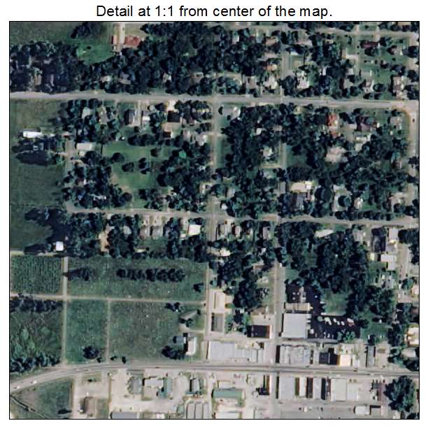 Prairie Grove, Arkansas aerial imagery detail