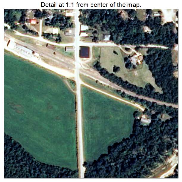 Pyatt, Arkansas aerial imagery detail