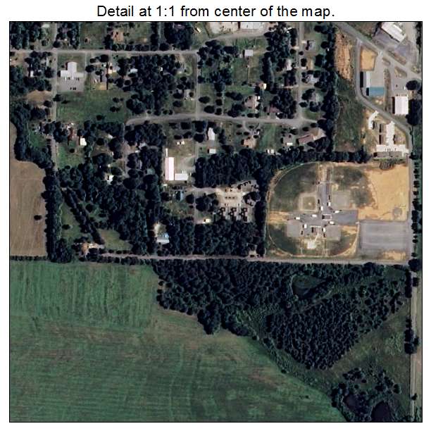 Quitman, Arkansas aerial imagery detail