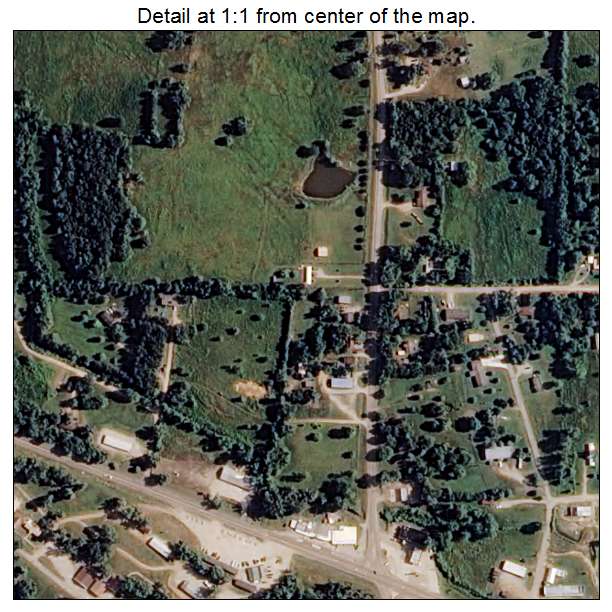 Ravenden, Arkansas aerial imagery detail
