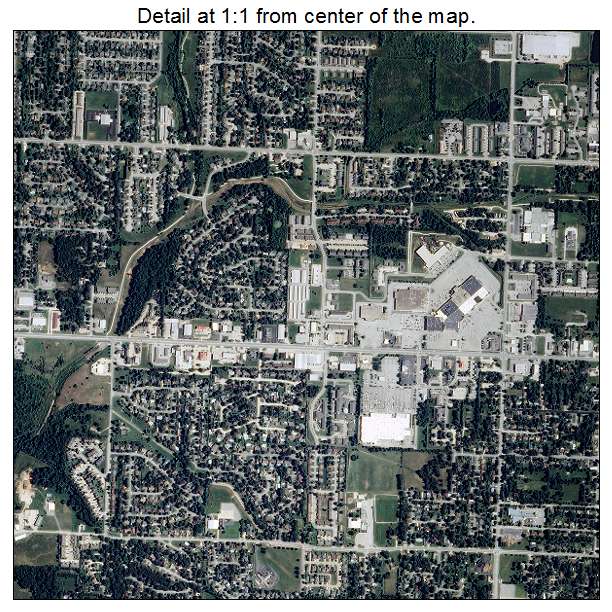 Aerial Photography Map of Rogers, AR Arkansas
