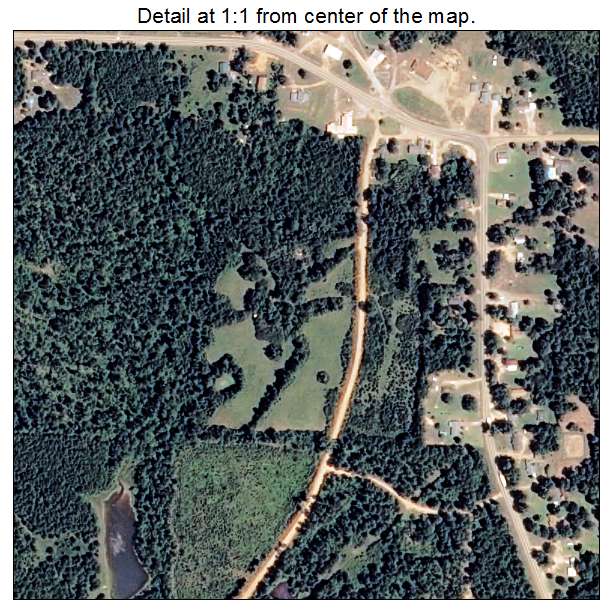 Rosston, Arkansas aerial imagery detail