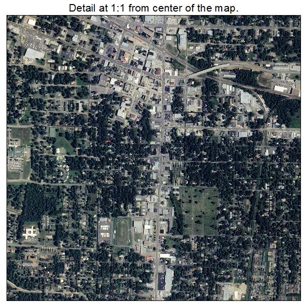 Russellville, Arkansas aerial imagery detail