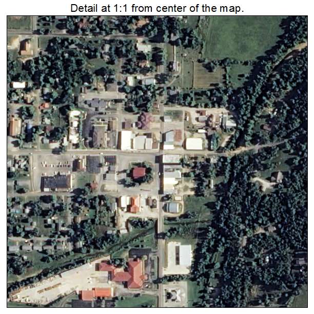 Salem, Arkansas aerial imagery detail