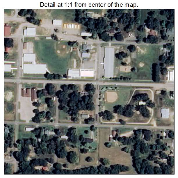 Scranton, Arkansas aerial imagery detail