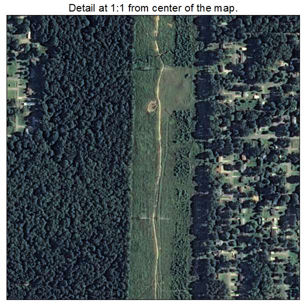 Shannon Hills, Arkansas aerial imagery detail