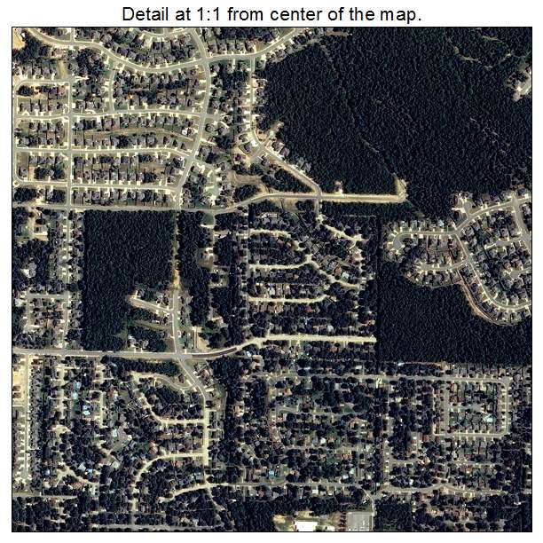 Sherwood, Arkansas aerial imagery detail
