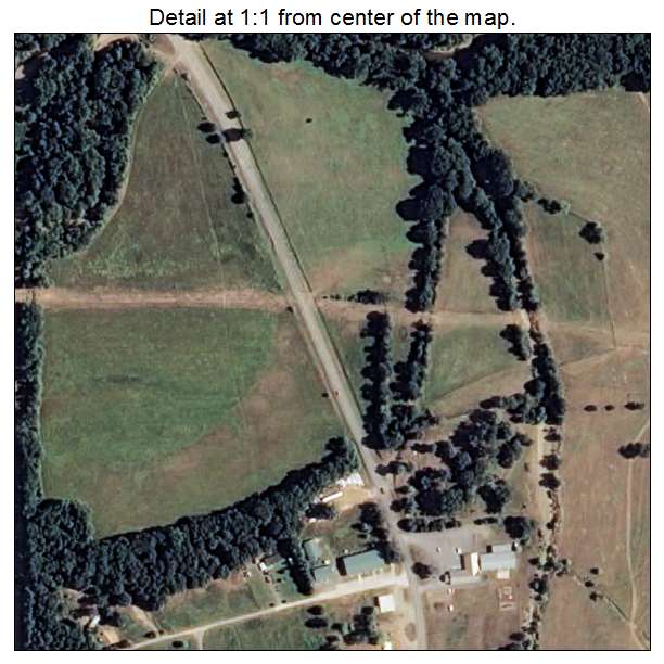 Shirley, Arkansas aerial imagery detail