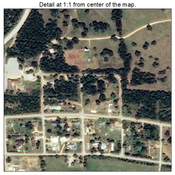 South Lead Hill, Arkansas aerial imagery detail