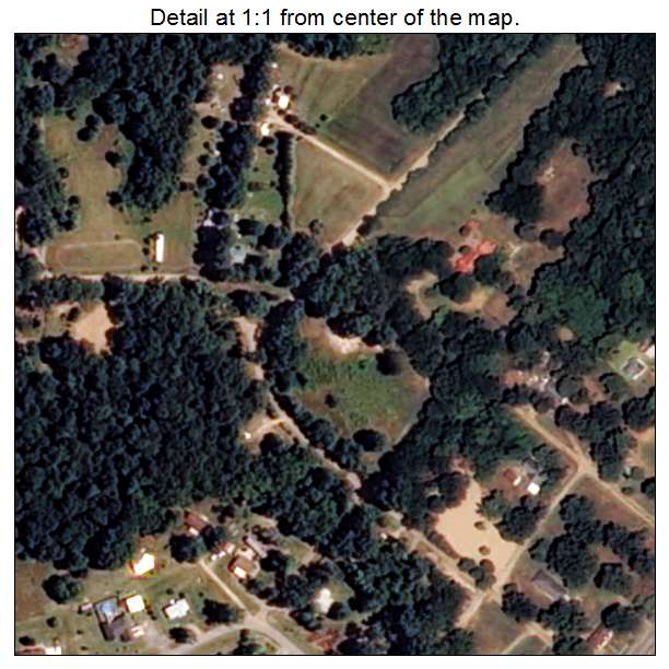St Charles, Arkansas aerial imagery detail