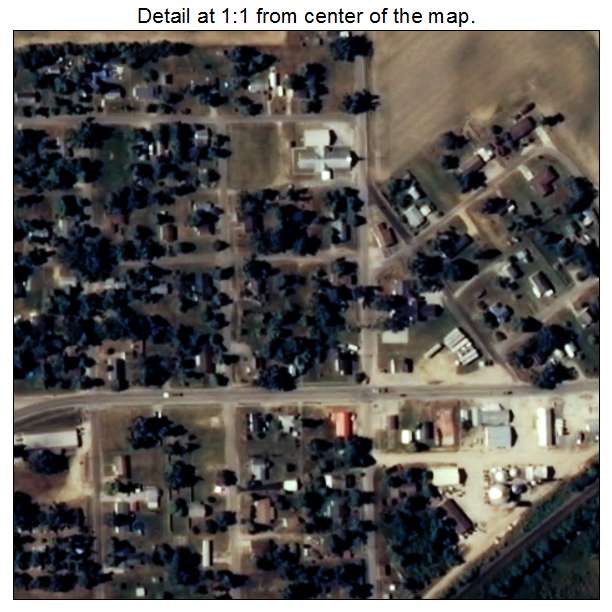St Francis, Arkansas aerial imagery detail