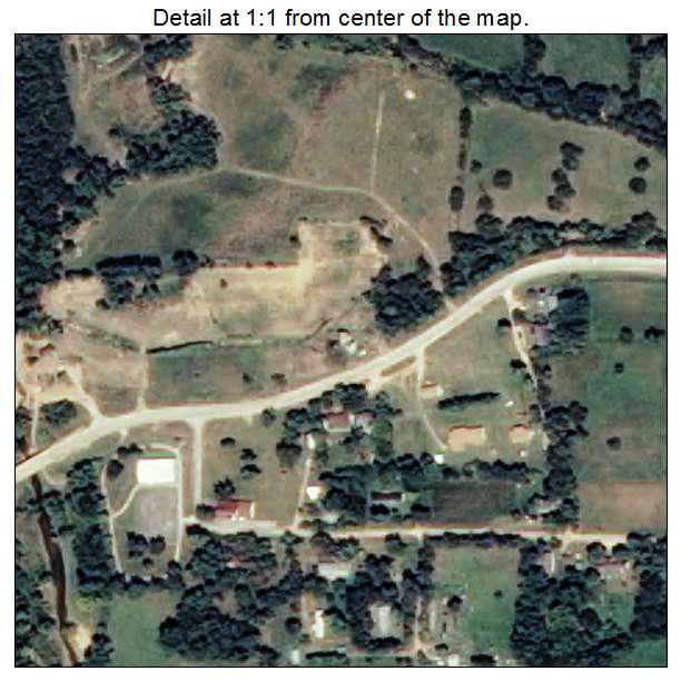 St Joe, Arkansas aerial imagery detail