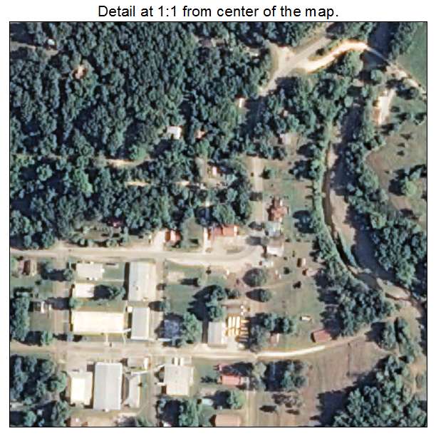St Paul, Arkansas aerial imagery detail