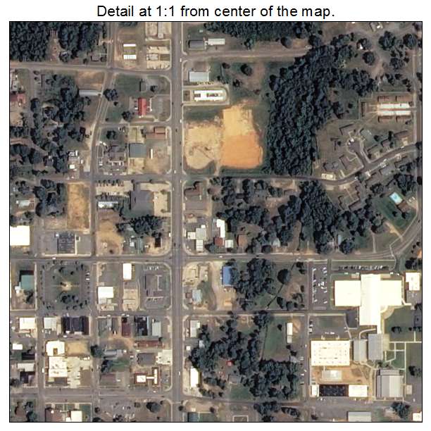 Star City, Arkansas aerial imagery detail