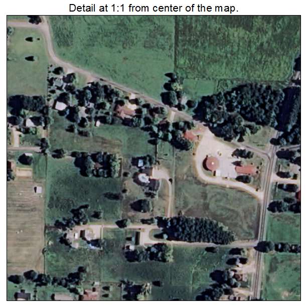 Subiaco, Arkansas aerial imagery detail