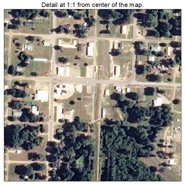 Taylor, Arkansas aerial imagery detail