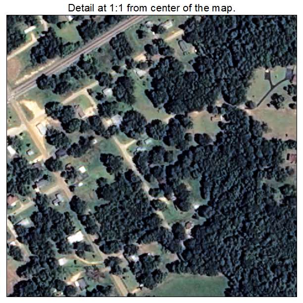 Thornton, Arkansas aerial imagery detail