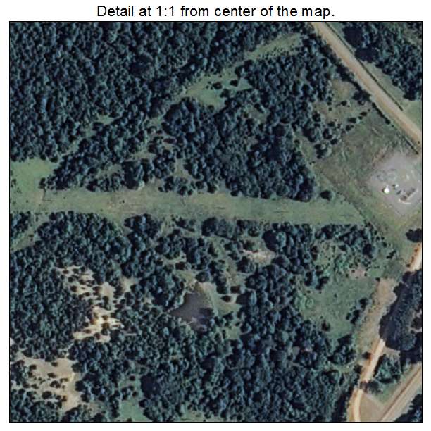 Tollette, Arkansas aerial imagery detail