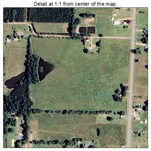 Tull, Arkansas aerial imagery detail