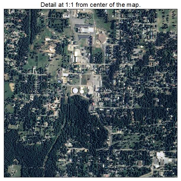 Van Buren, Arkansas aerial imagery detail