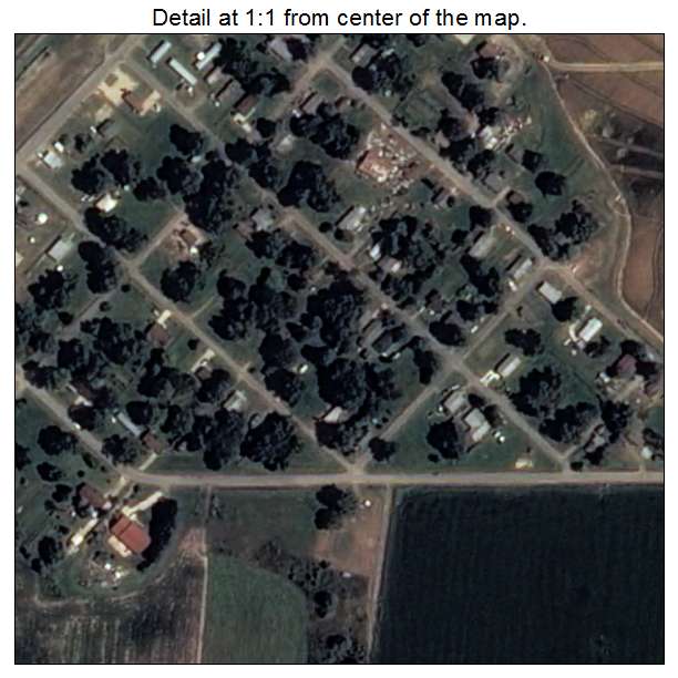 Wabbaseka, Arkansas aerial imagery detail