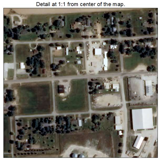 Waldenburg, Arkansas aerial imagery detail
