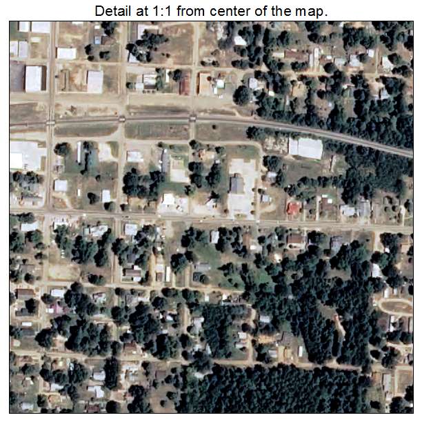 Waldo, Arkansas aerial imagery detail