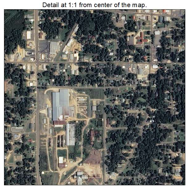 Warren, Arkansas aerial imagery detail