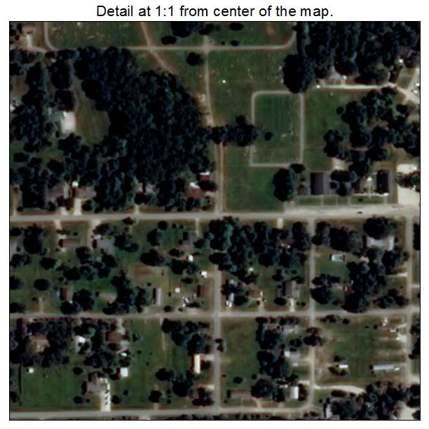 Weiner, Arkansas aerial imagery detail