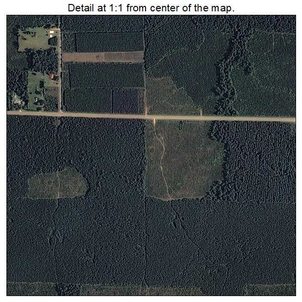 West Crossett, Arkansas aerial imagery detail