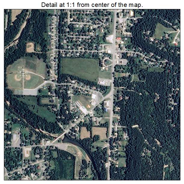 West Fork, Arkansas aerial imagery detail