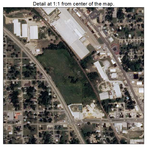 West Helena, Arkansas aerial imagery detail
