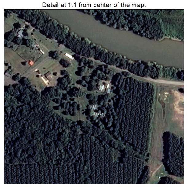 West Point, Arkansas aerial imagery detail