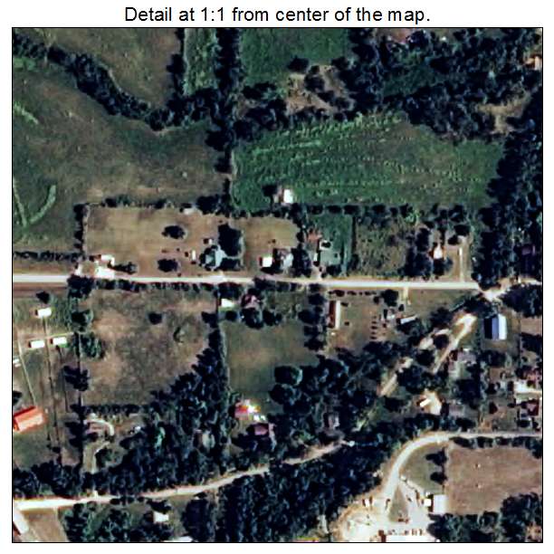 Western Grove, Arkansas aerial imagery detail