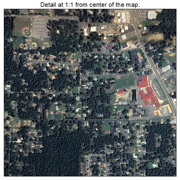 White Hall, Arkansas aerial imagery detail