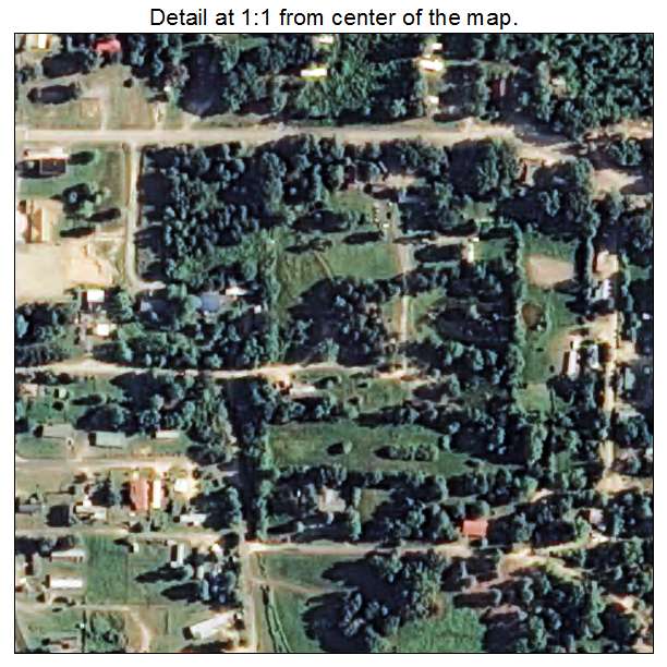 Wickes, Arkansas aerial imagery detail
