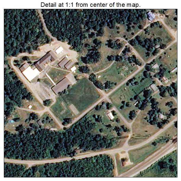 Williford, Arkansas aerial imagery detail