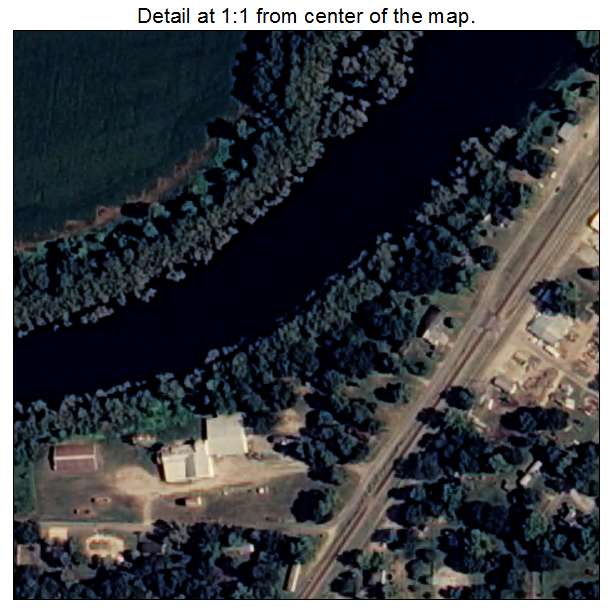 Wilmot, Arkansas aerial imagery detail