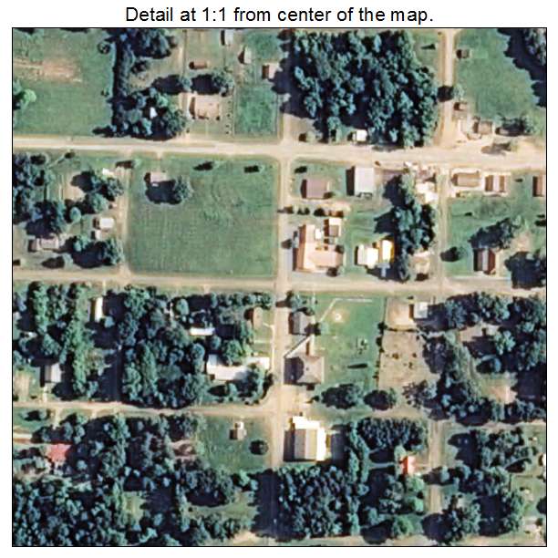 Winthrop, Arkansas aerial imagery detail